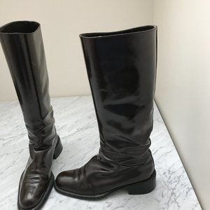 Authenic Dark Brown Prada boots sz 39/8.5